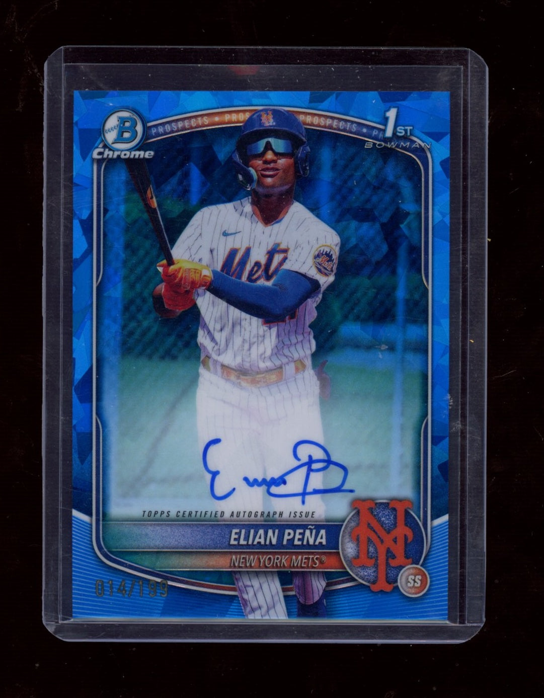 2025 Bowman Chrome Sapphire Edition #CPSA-EP Elian Peña Prospect Autographs