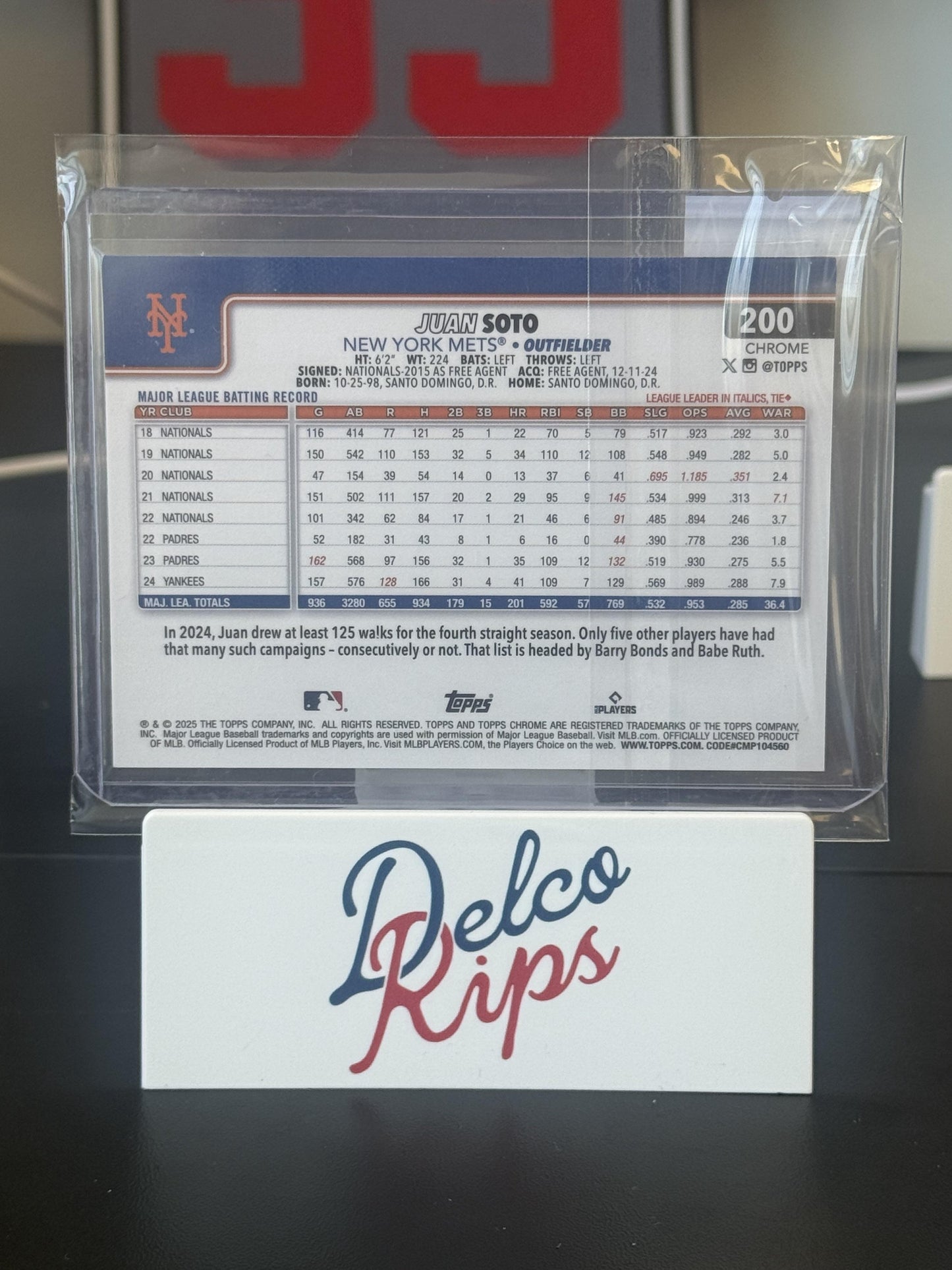 2025 Topps Chrome Sapphire Edition #200 Juan Soto Image Variation