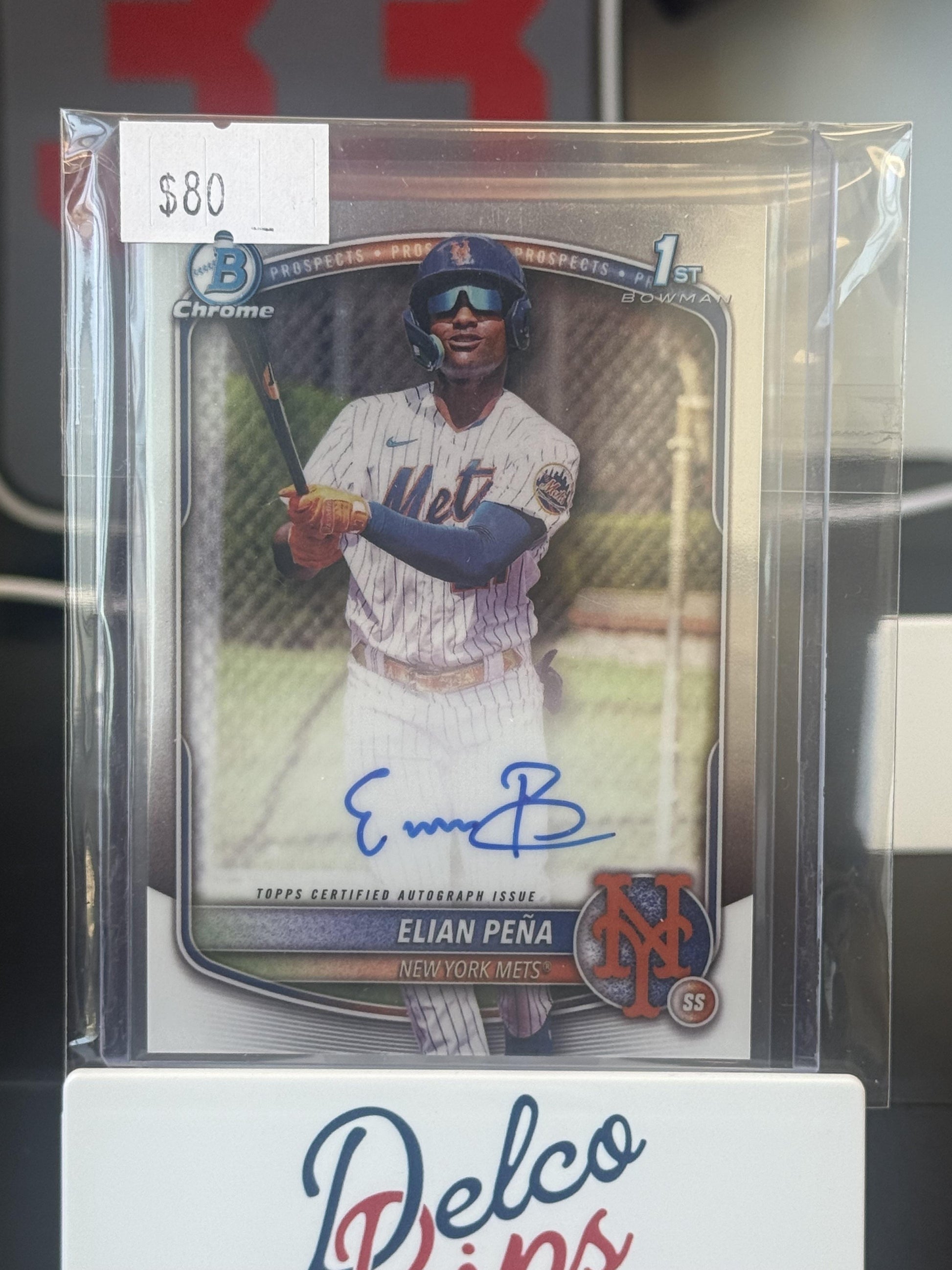 2025 Bowman Chrome #CPA-EP Elian Peña Prospect Autographs