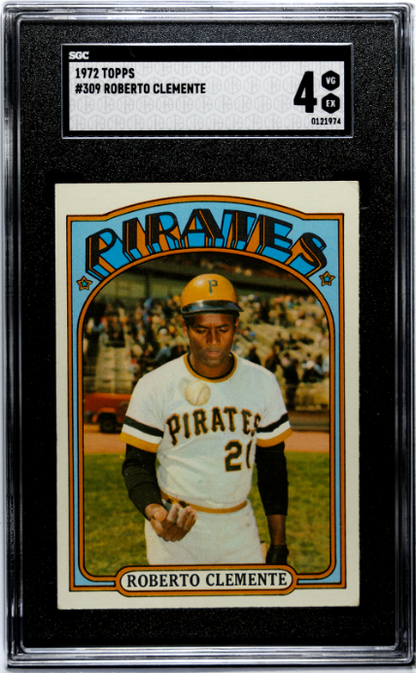 1972 Topps #309 Roberto Clemente SGC 4