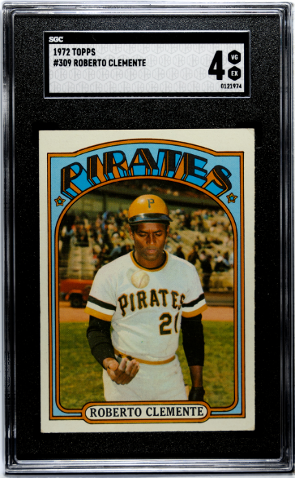 1972 Topps #309 Roberto Clemente SGC 4
