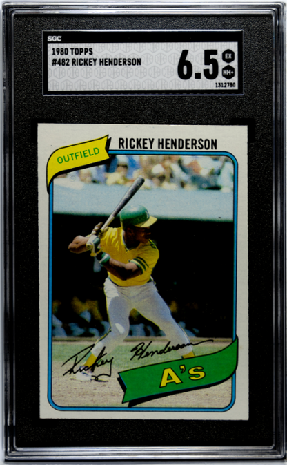 1980 Topps #482 Rickey Henderson SGC 6.5