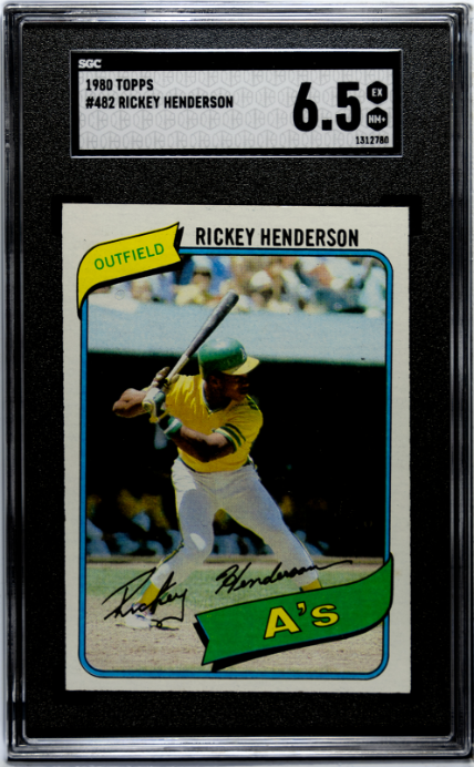 1980 Topps #482 Rickey Henderson SGC 6.5
