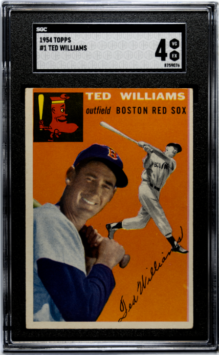 1954 Topps #1 Ted Williams SGC 4