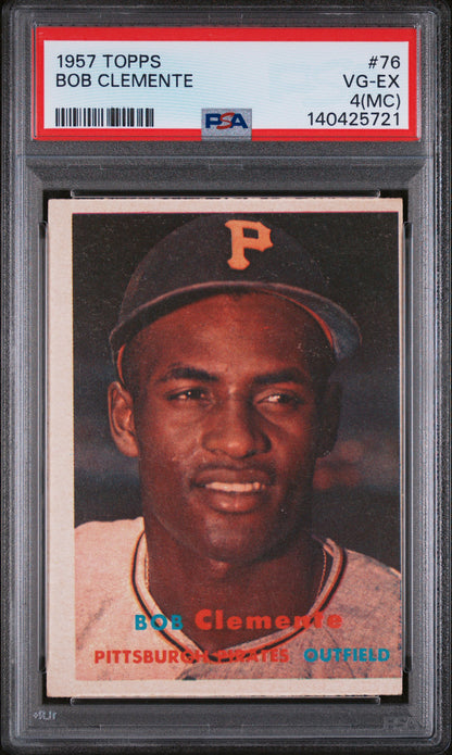 1957 Topps #76 Bob Clemente PSA 4