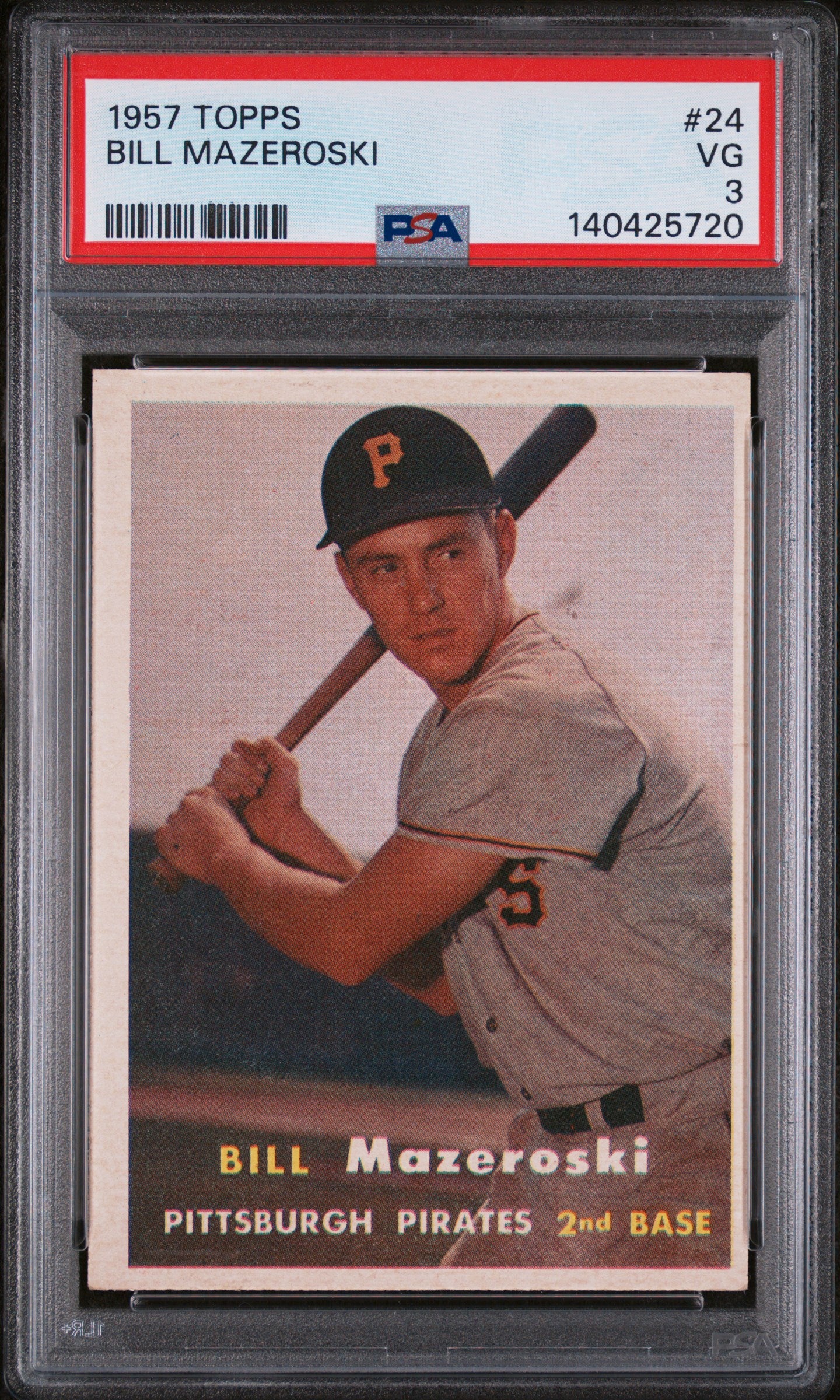 1957 Topps #24 Bill Mazeroski PSA 3