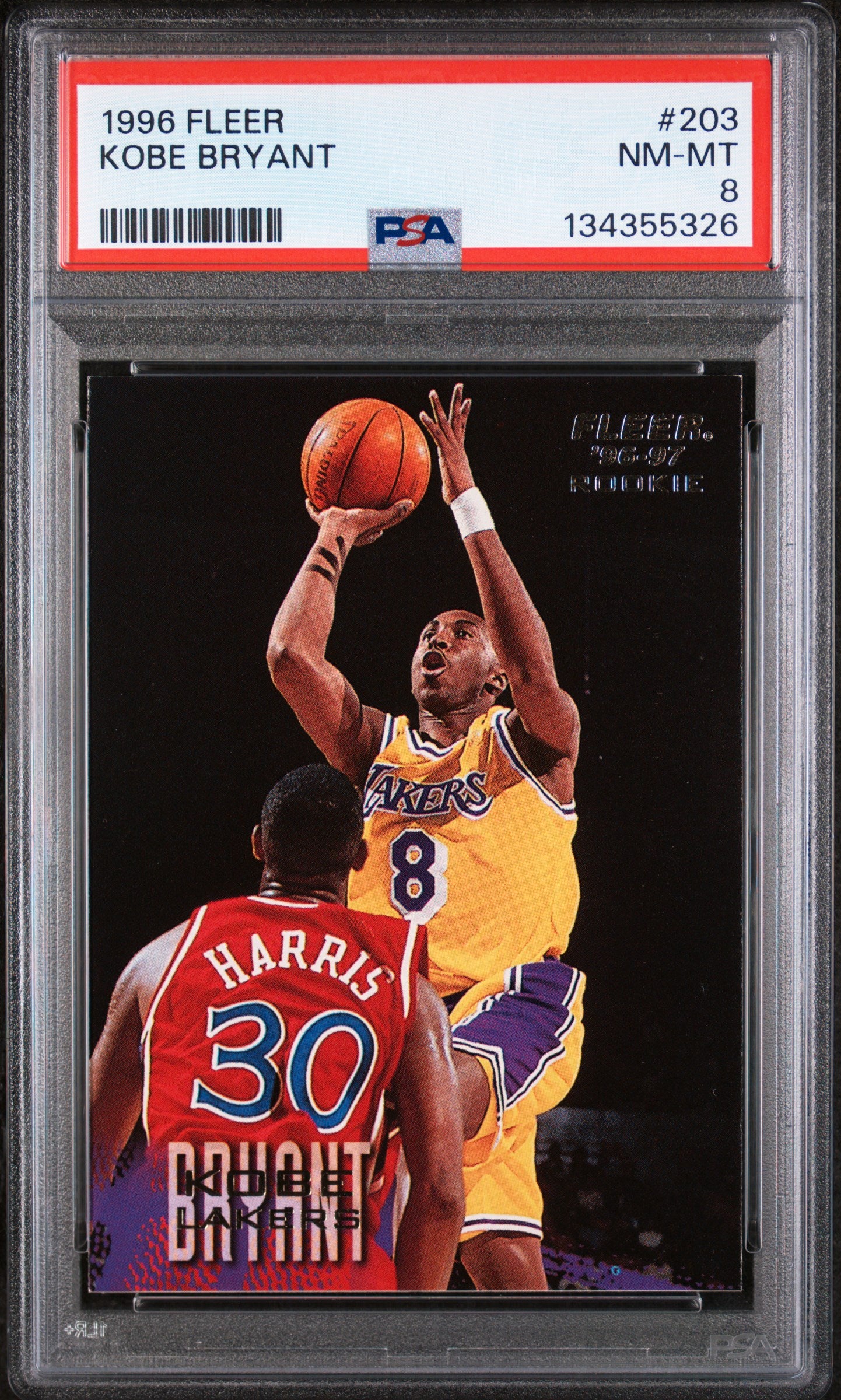 1996 Fleer #203 Kobe Bryant PSA 8