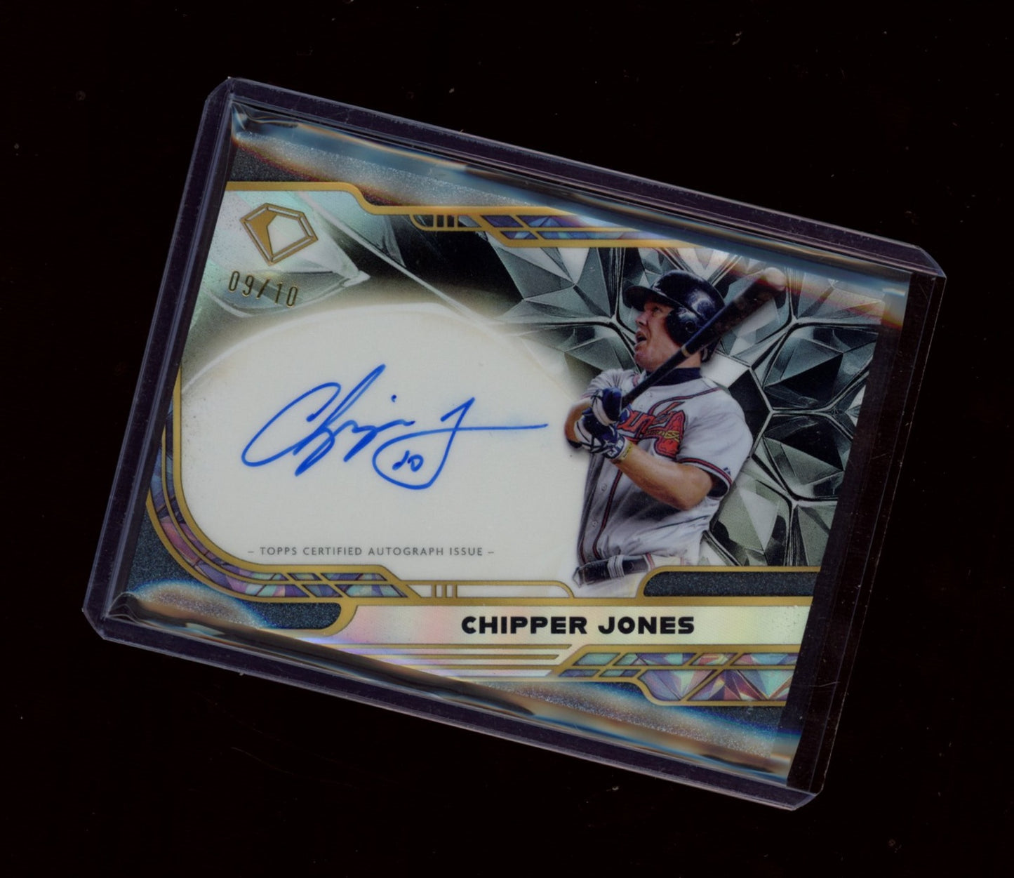 2024 Topps Diamond Icons #ACC-CJ Chipper Jones auto Black #/10