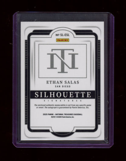 2025 Panini National Treasures #SL-ESS Ethan Salas Sig Emerald #/5