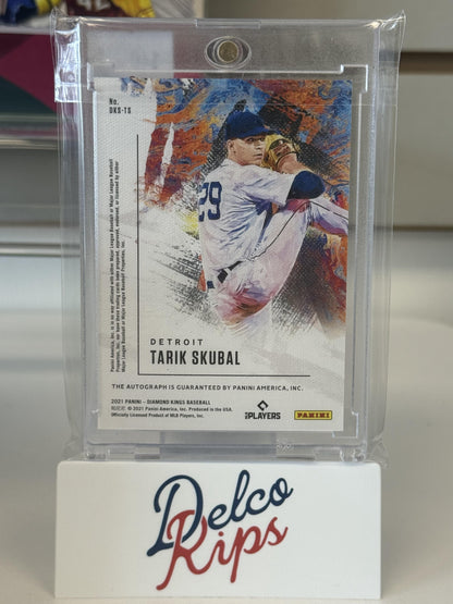 2021 Panini Diamond Kings #DKS-TS Tarik Skubal DK Signatures Holo Silver #/99