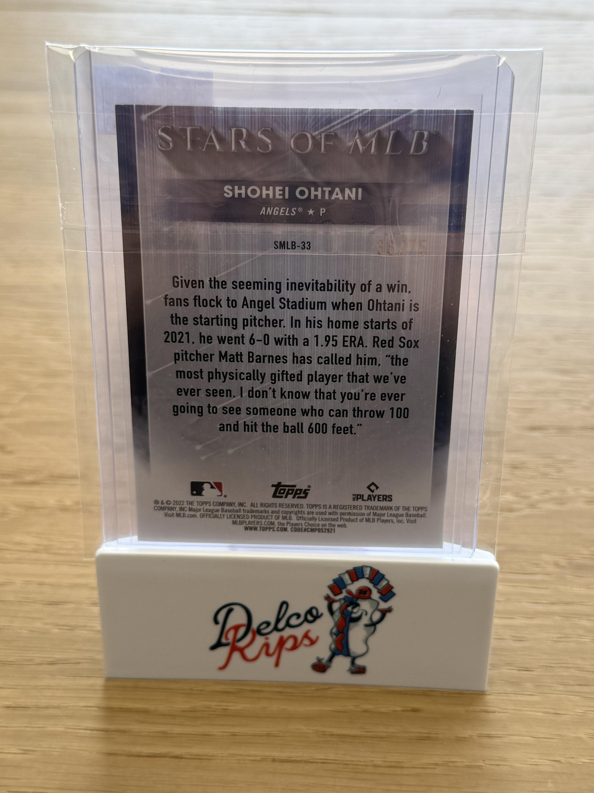 2022 Topps #SMLB-33 Shohei Ohtani Stars of MLB Red #/75