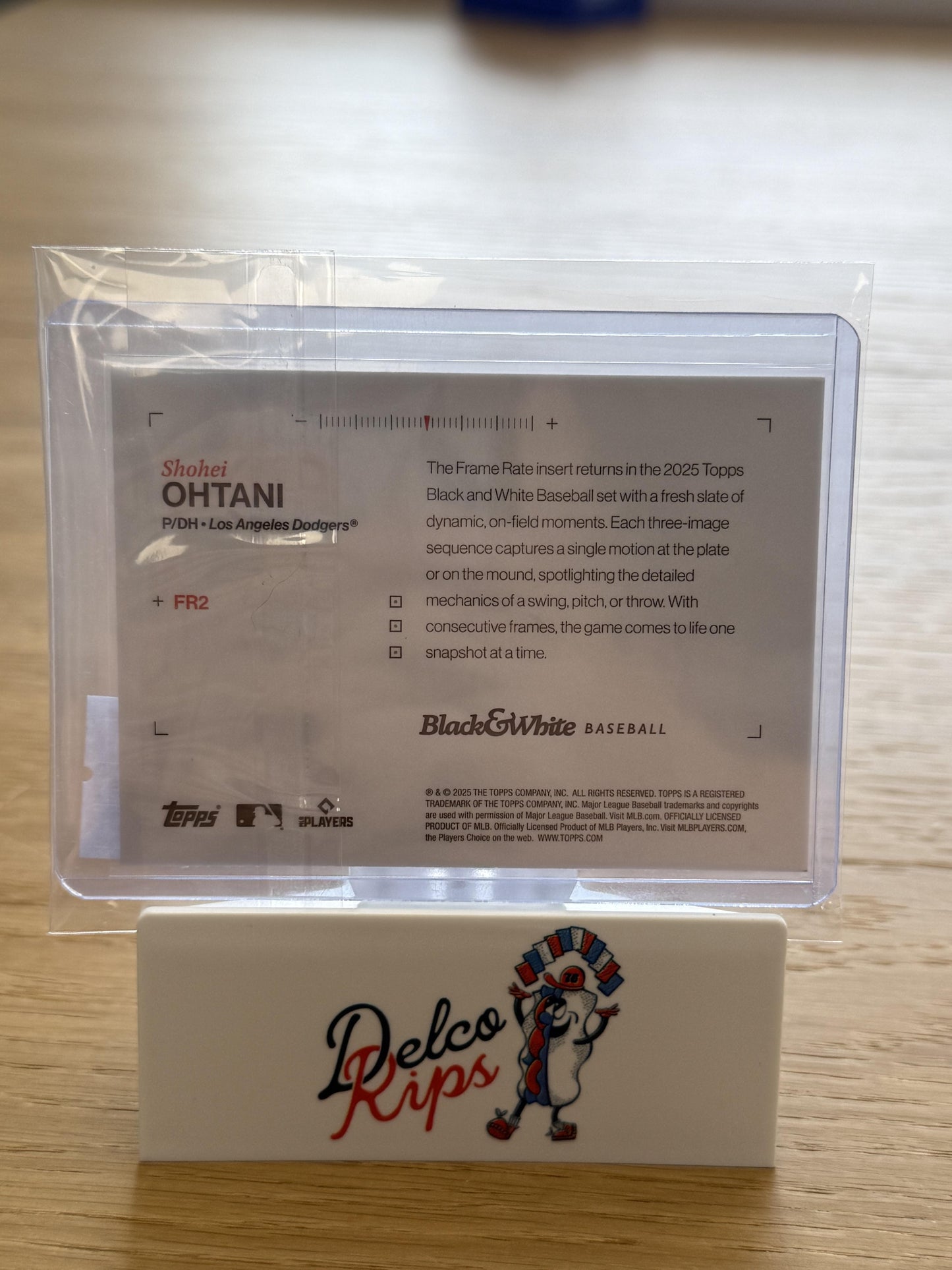 2025 Topps Black & White #FR2 Shohei Ohtani Frame Rate