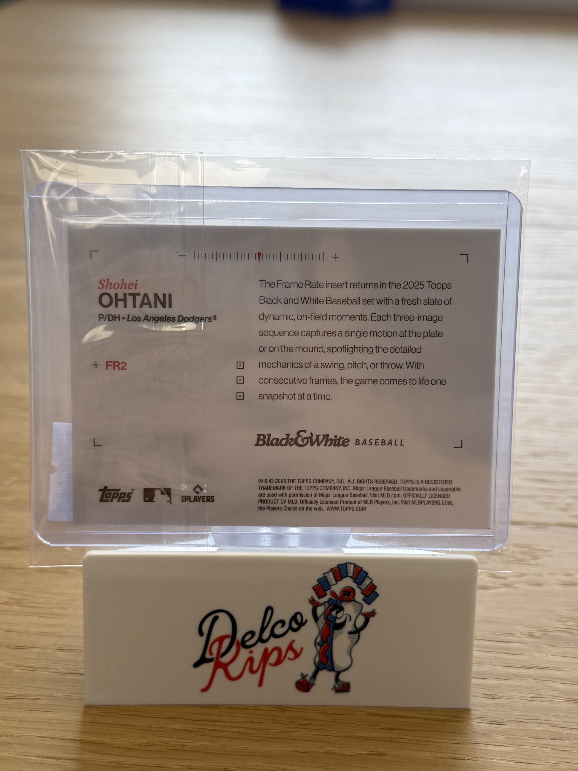 2025 Topps Black & White #FR2 Shohei Ohtani Frame Rate