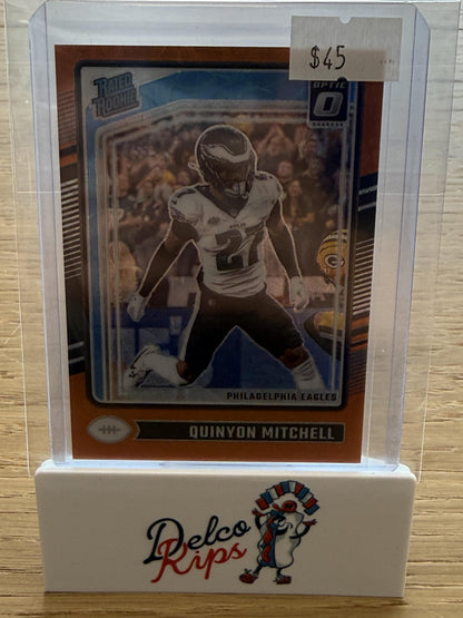 2024 Donruss Optic #282 Quinyon Mitchell Orange Scope #/79