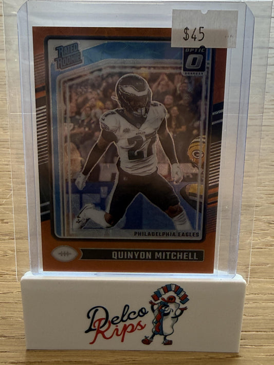 2024 Donruss Optic #282 Quinyon Mitchell Orange Scope #/79