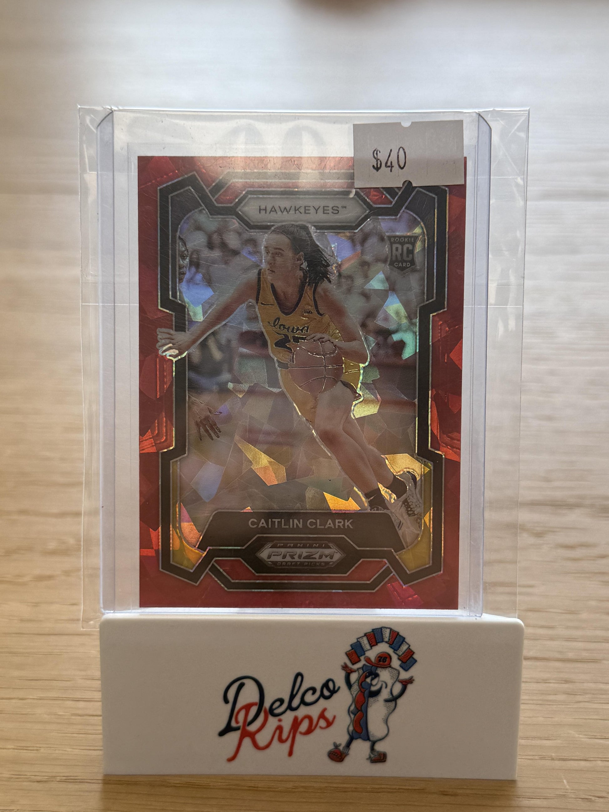 2024 Panini Prizm Draft Picks #57 Caitlin Clark Prizms Red Ice