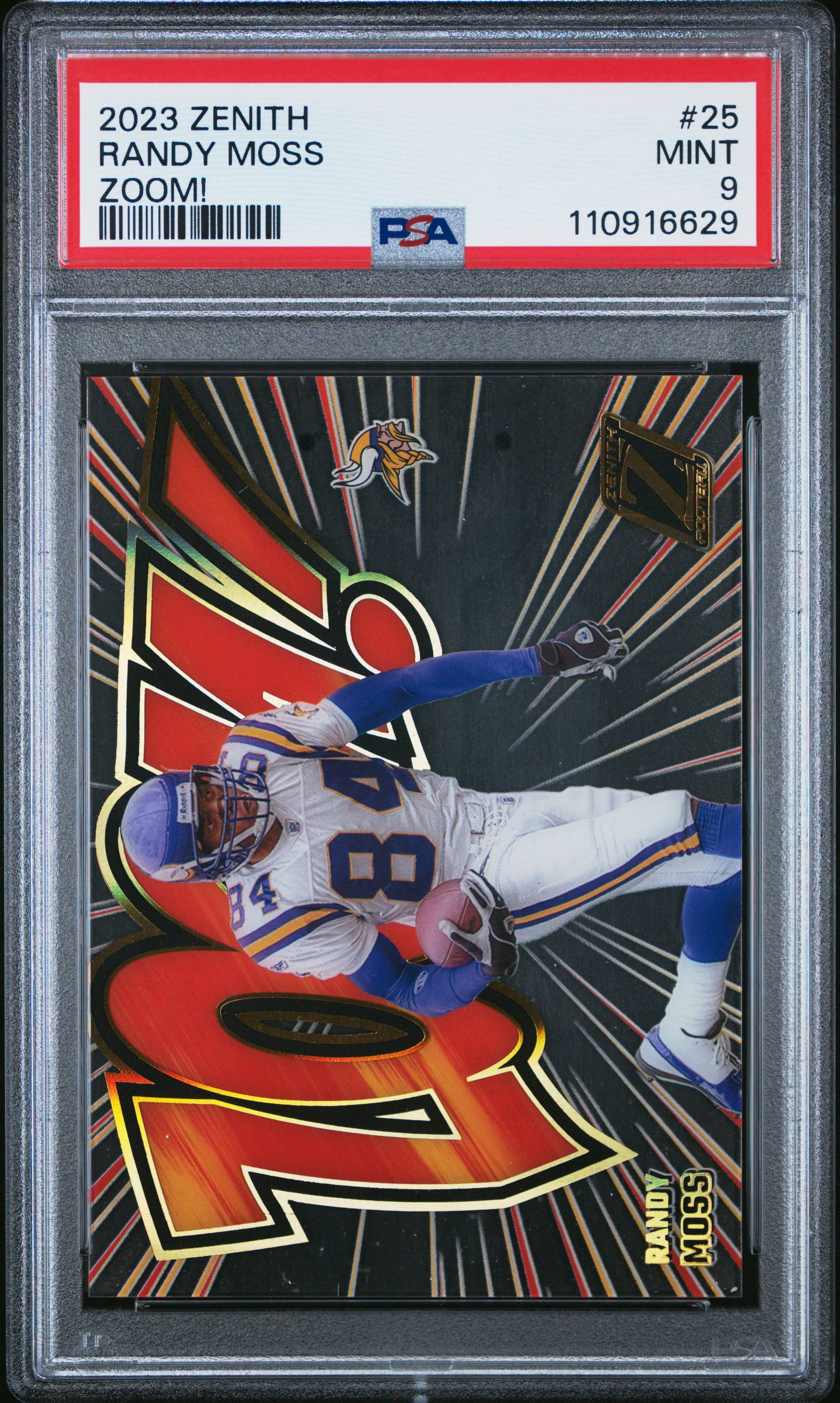 2023 Panini Zenith Zoom! #25 Randy Moss PSA 9