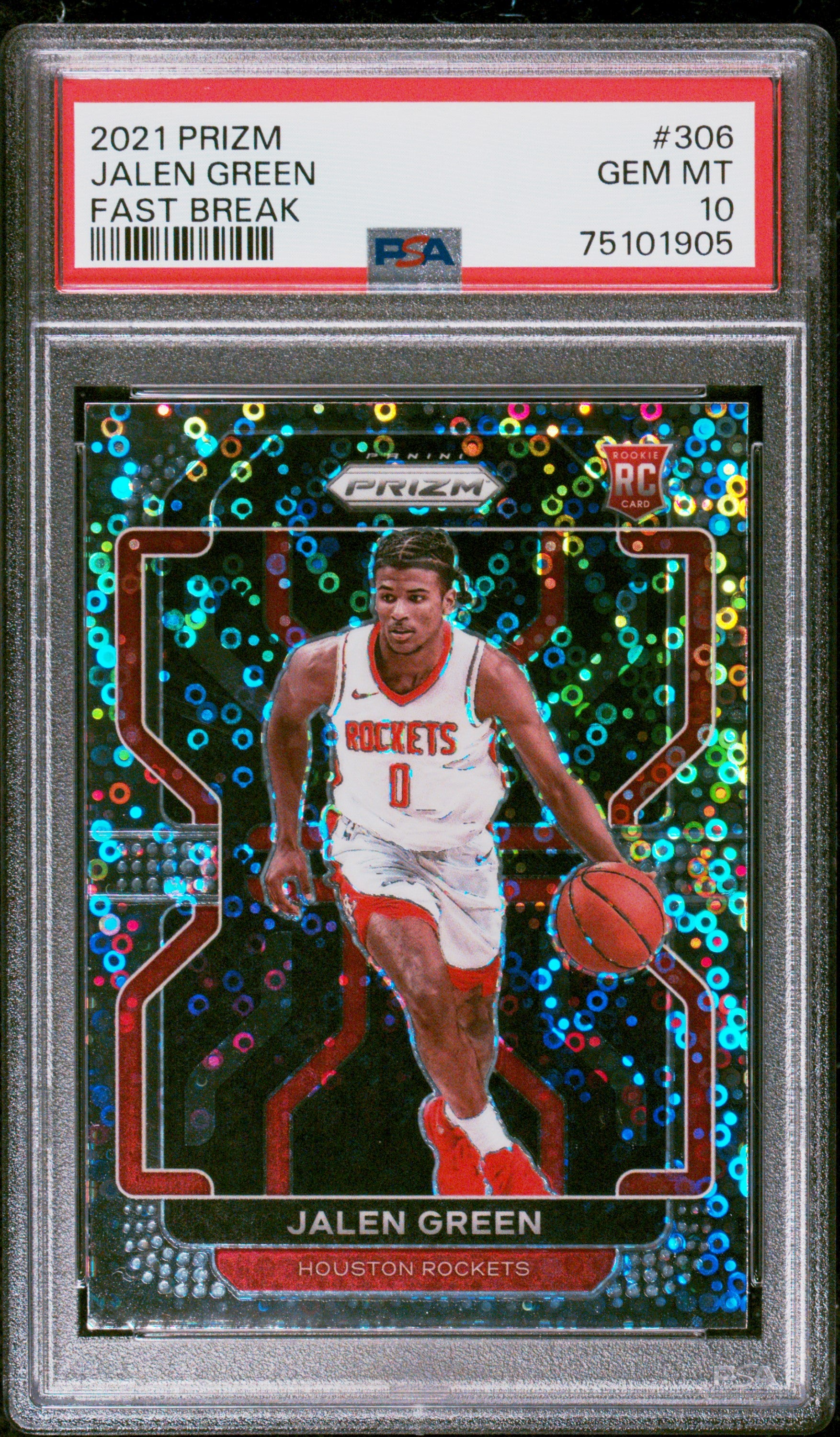 2021 Panini Prizm #306 Jalen Green Fast Break PSA 10