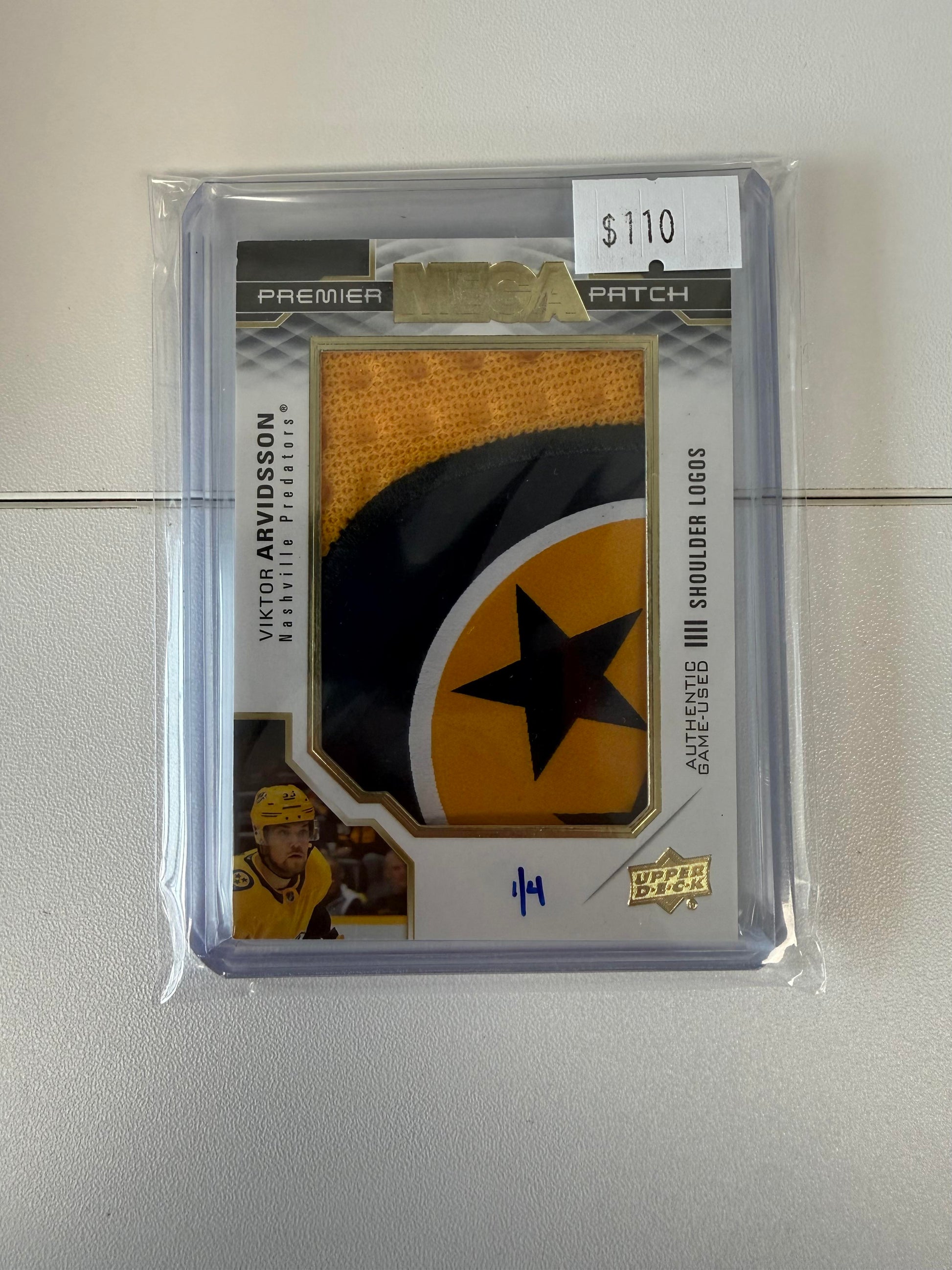 2019-20 Upper Deck #PMP-VA Viktor Arvidsson Mega- Shoulder Logo #/4