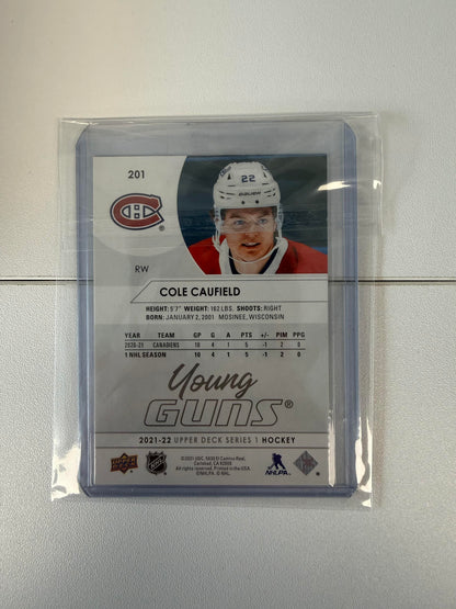 2021-22 Upper Deck #201 Cole Caufield