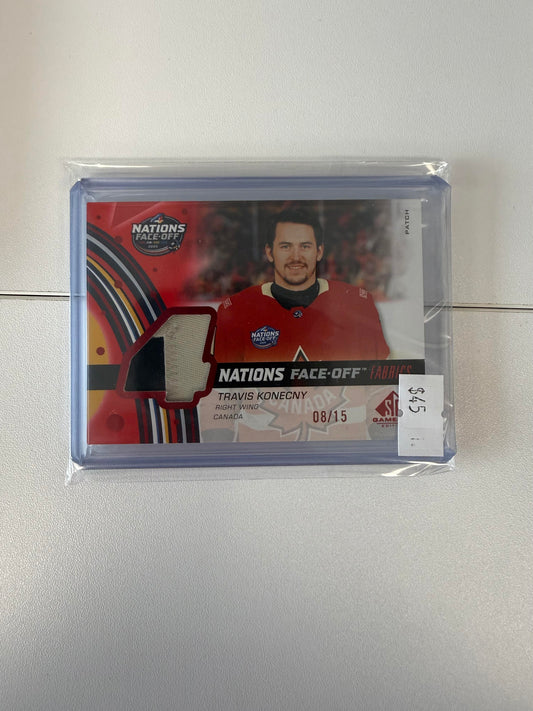2025-26 SP Game Used #4N-TK Travis Konecny 4 Nations Face-Off Patch #/15