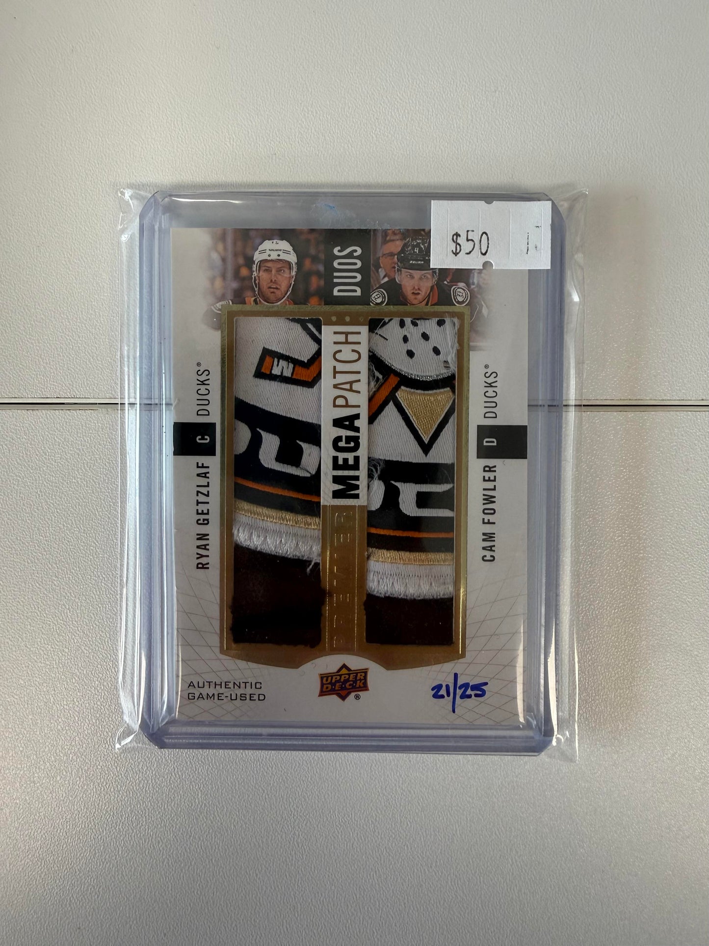 2017-18 Upper Deck Premier #PMP2-GF Getzlaf / Fowler MEM, SN25