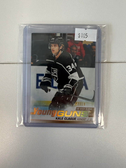 2019-20 SP Authentic #525 Kale Clague 2019-20 UD update High Gloss #/10