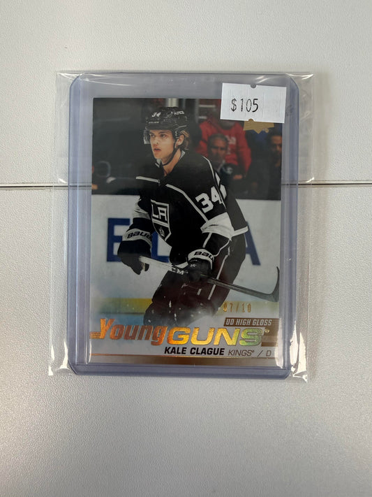 2019-20 SP Authentic #525 Kale Clague 2019-20 UD update High Gloss #/10
