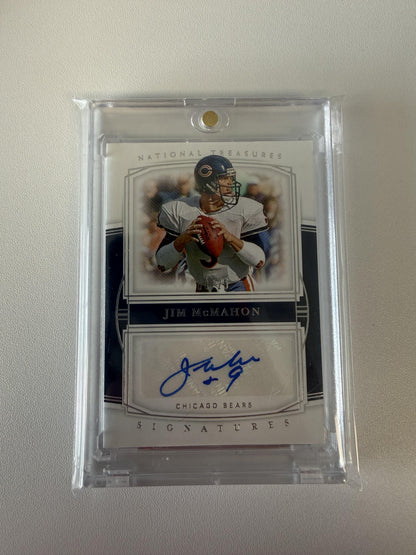 2019 Panini National Treasures #S-JM Jim McMahon Signatures #/25