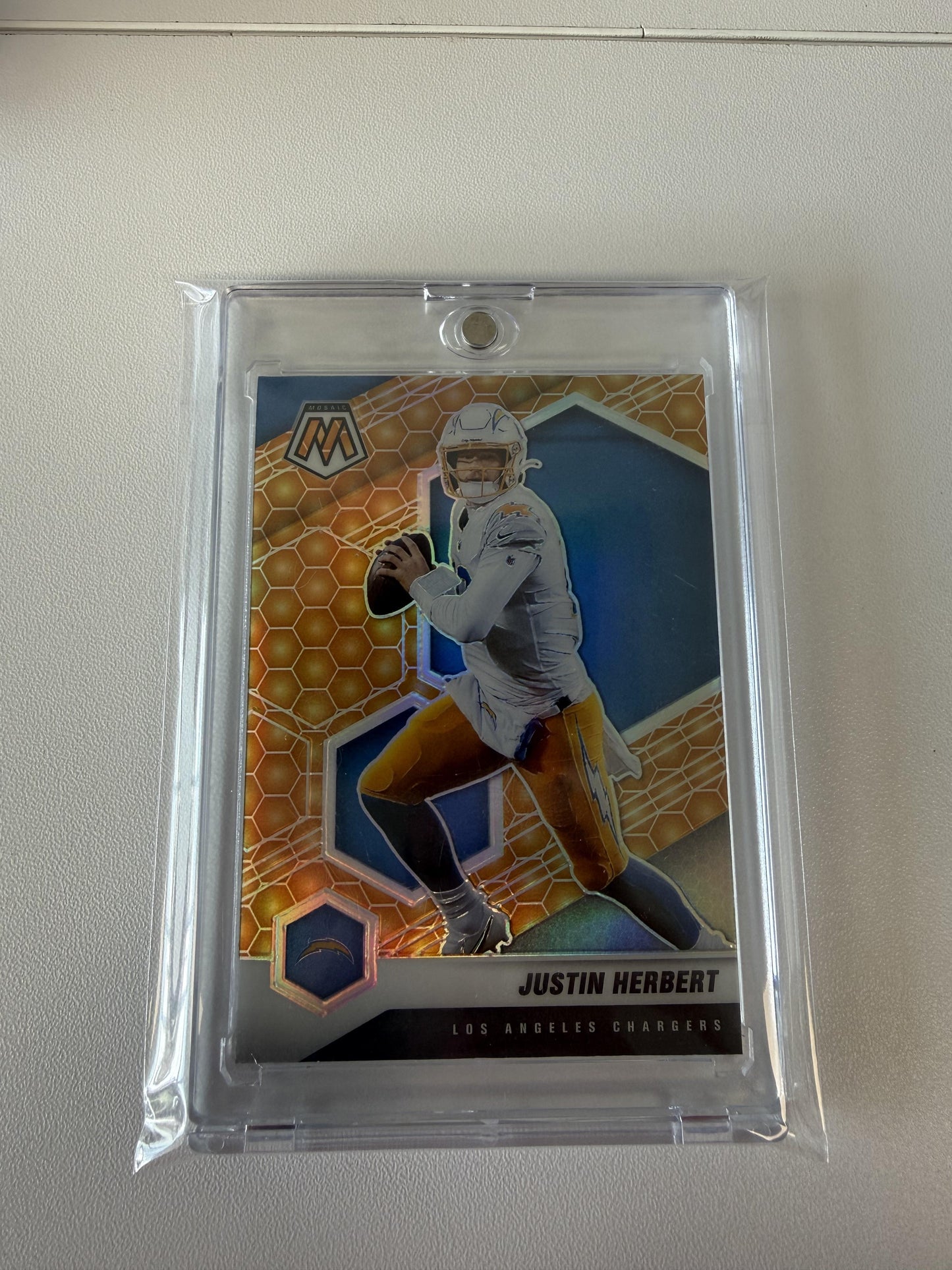 2021 Panini Mosaic #111 Justin Herbert Honeycomb
