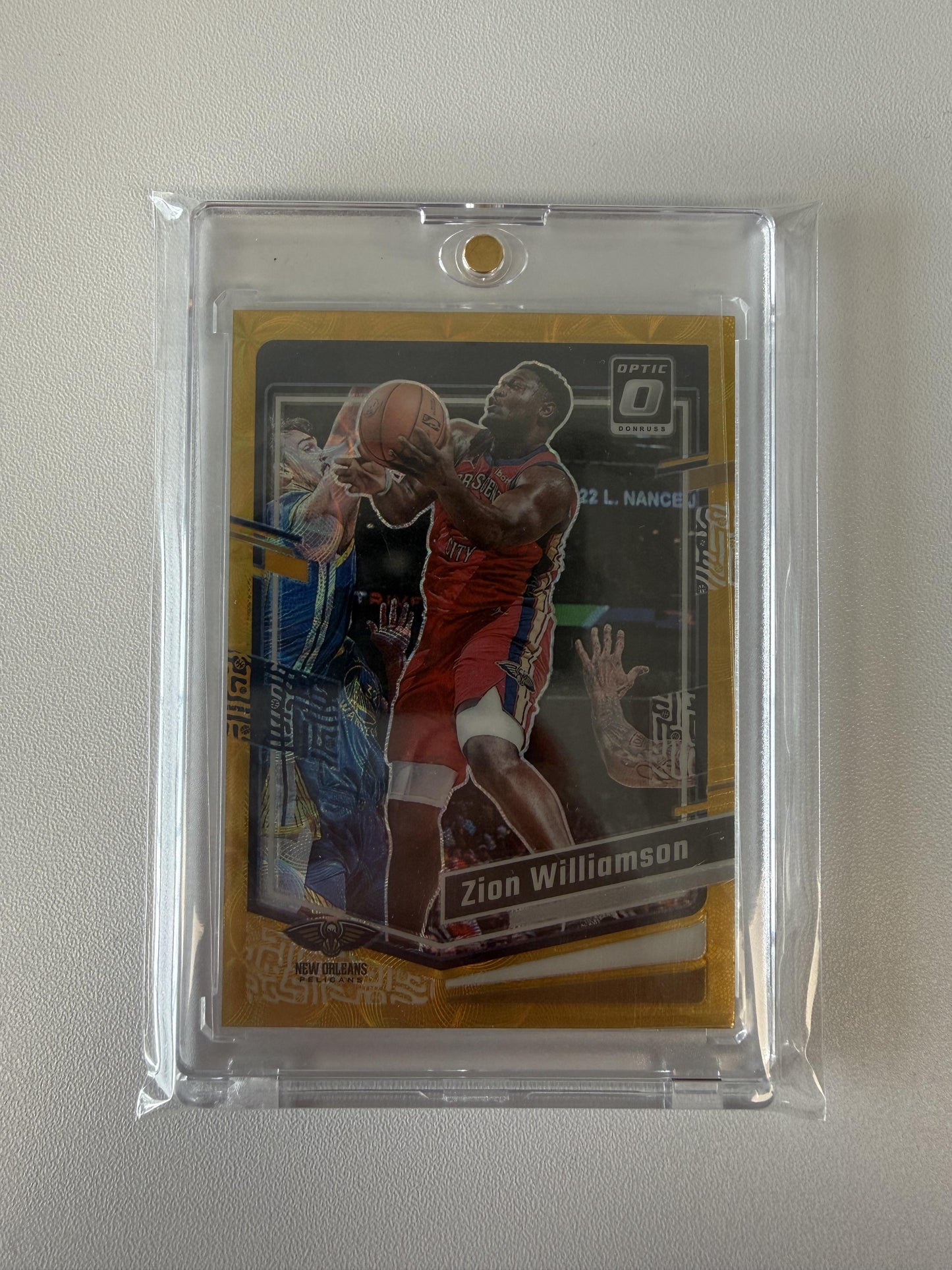 2023-24 Donruss Optic #35 Zion Williamson Gold Choice #/10