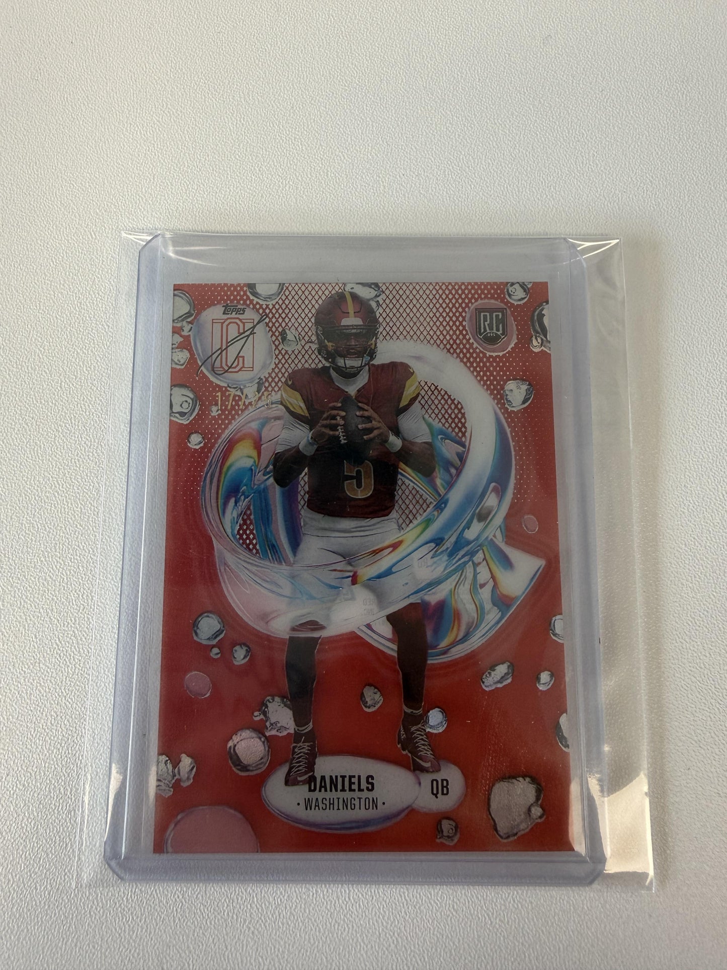 2024 Topps Signature Class #F-2 Jayden Daniels Fluidity Red #/25