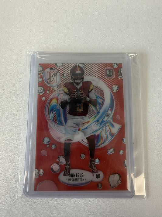 2024 Topps Signature Class #F-2 Jayden Daniels Fluidity Red #/25