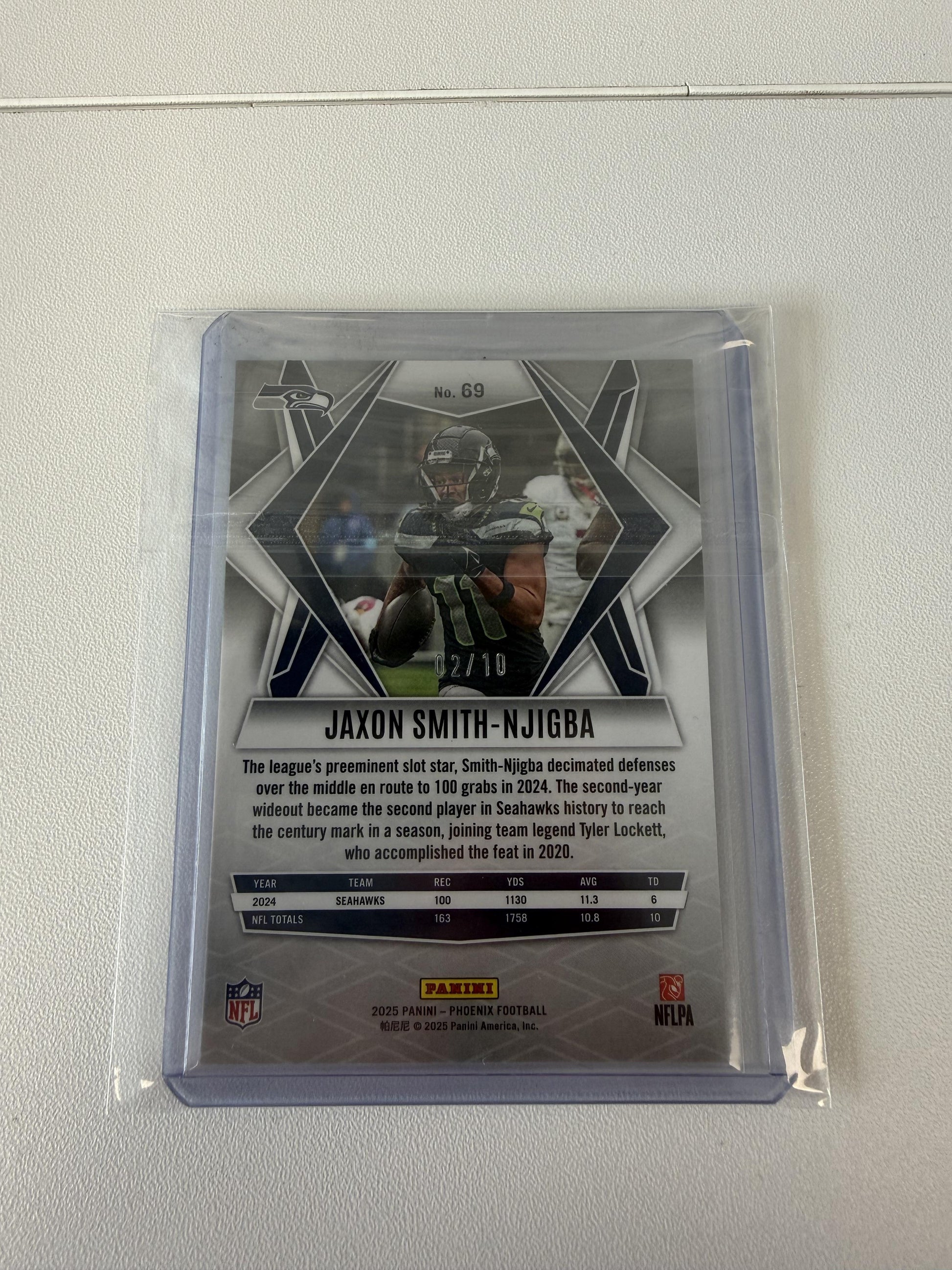 2025 Panini Phoenix #69 Jaxon Smith-Njigba Gold Prizm #/10