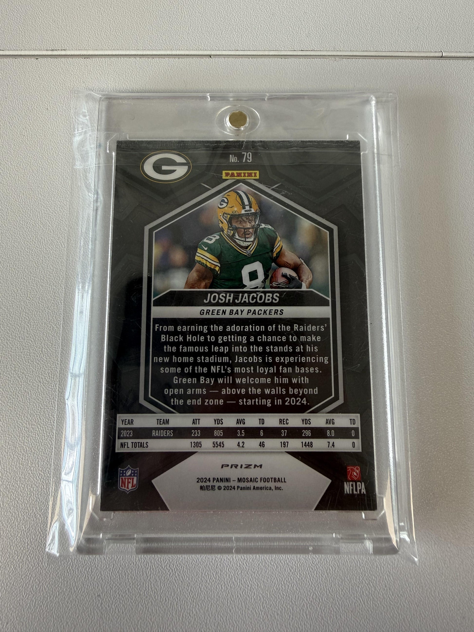 2024 Panini Mosaic #79 Josh Jacobs Honeycomb