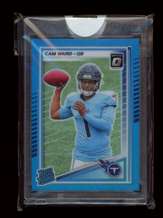 2025 Donruss Optic #293 Cam Ward Neon Blue #/399