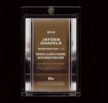 2024 Topps Signature Class #RCV-JD Jayden Daniels Chrome Auto Variation