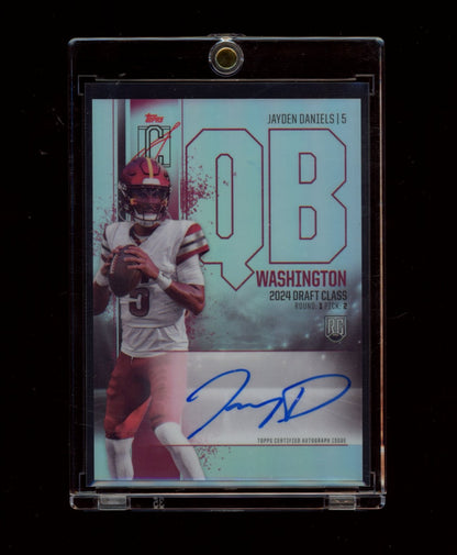 2024 Topps Signature Class #RCV-JD Jayden Daniels Chrome Auto Variation
