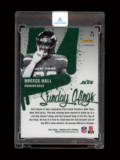 2024 Donruss Optic #11 Breece Hall Sunday Kings