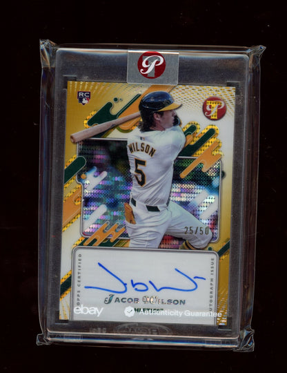 2025 Topps Pristine #PA-JWI Jacob Wilson Auto Gold Refractors #/50
