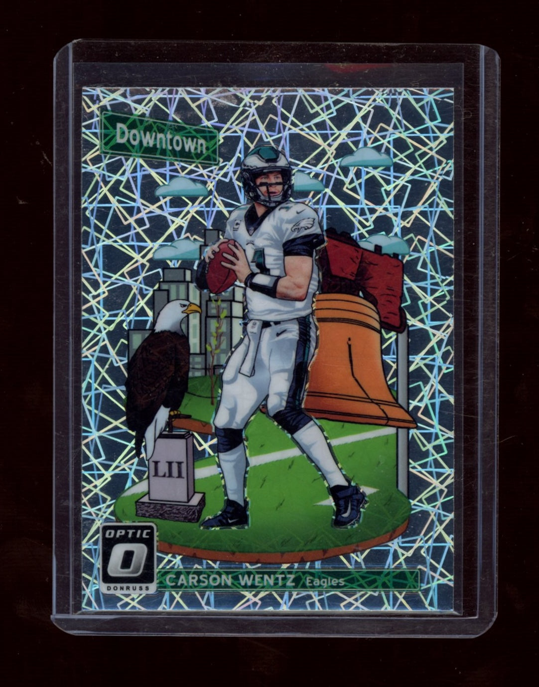 2018 Donruss Optic #DT-10 Carson Wentz Downtown