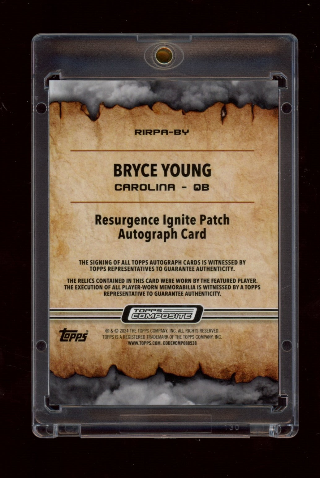 2023 Topps Composite #RIRPA-BY Bryce Young Resurgence Orange Power #/25