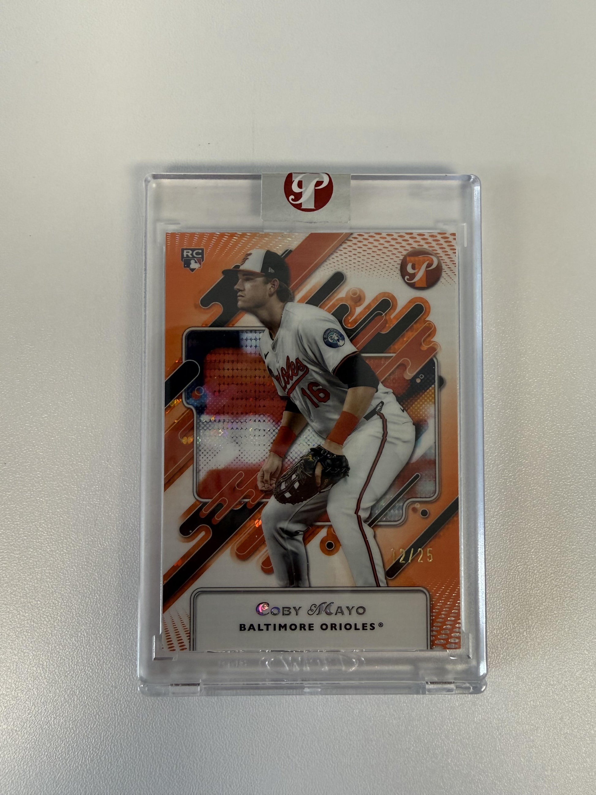 2025 Topps Pristine #57 Coby Mayo Pristine Orange Refractors #/25