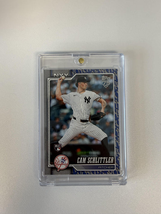 2026 Topps #111 Cam Schlittler Team Color Border