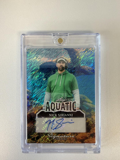 2025 Leaf Signature Series - Aquatic Shimmer Sea Turtle #A-NS1 Nick Sirianni #/1