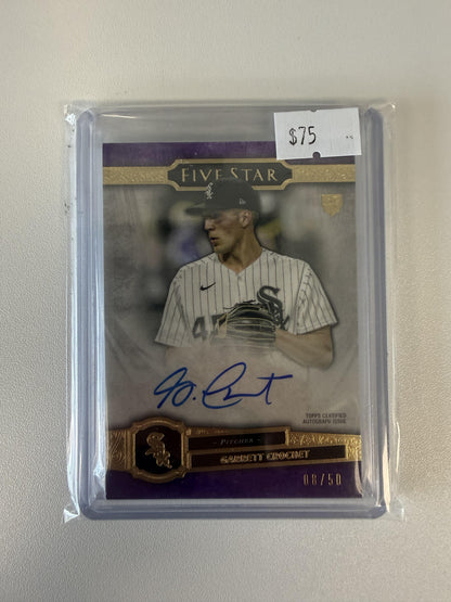 2021 Topps Five Star #FSA-GC Garrett Crochet Purple #/50