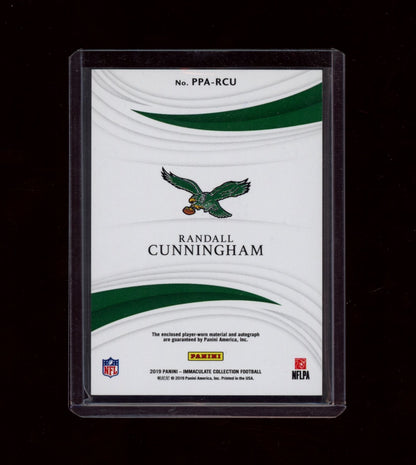 2019 Panini Immaculate #PPA-RCU Randall Cunningham Premium Auto #/49