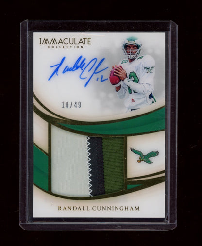 2019 Panini Immaculate #PPA-RCU Randall Cunningham Premium Auto #/49