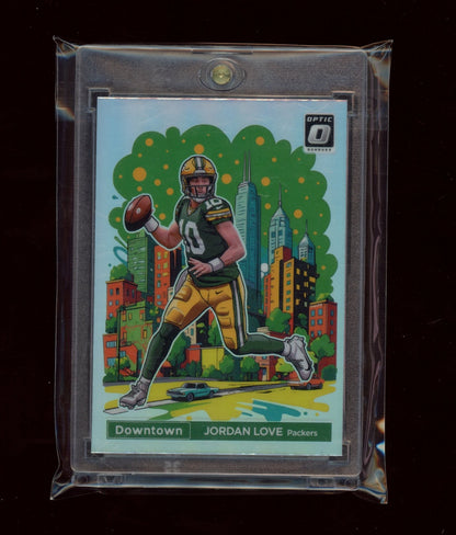 2024 Donruss Optic #5 Jordan Love Downtown!