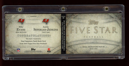 2014 Topps Five Star Mike Evans / Austin Seferian-Jenkins Dual Book #/10